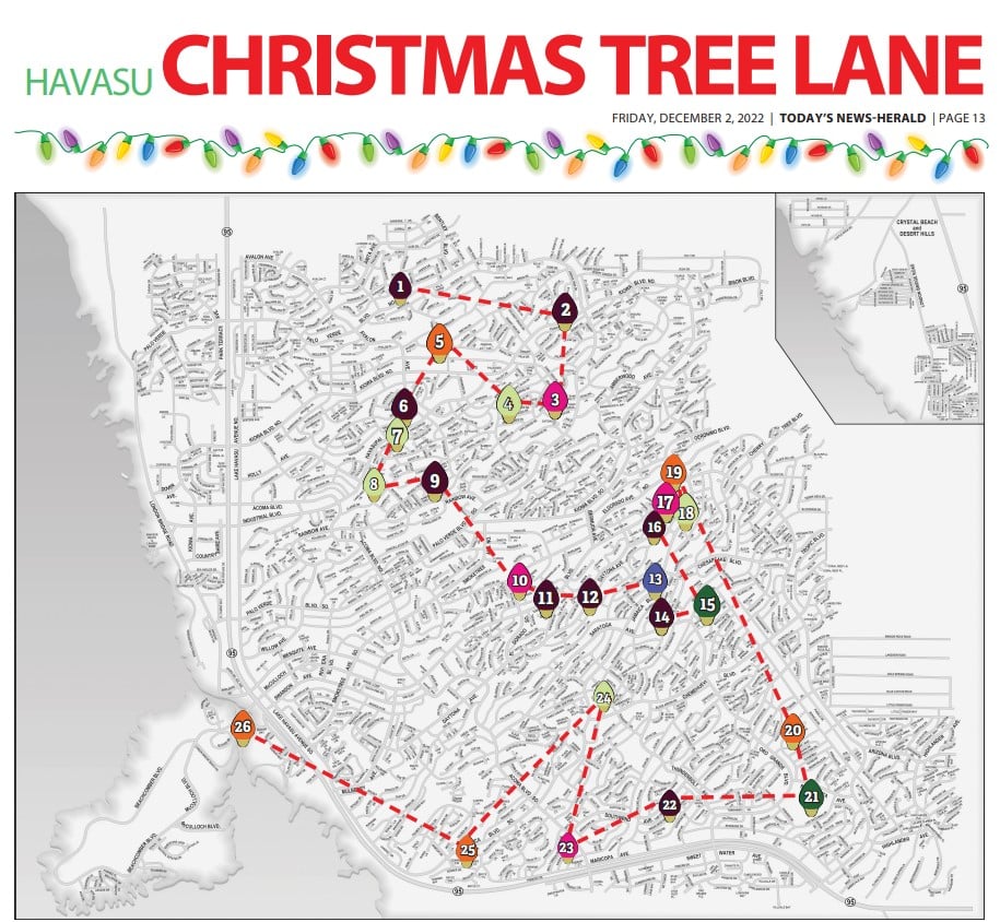 Christmas Tree Map