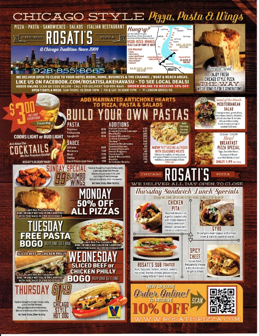 Rosati's Pizza &amp; Pasta Restaurant - Murphy Deals